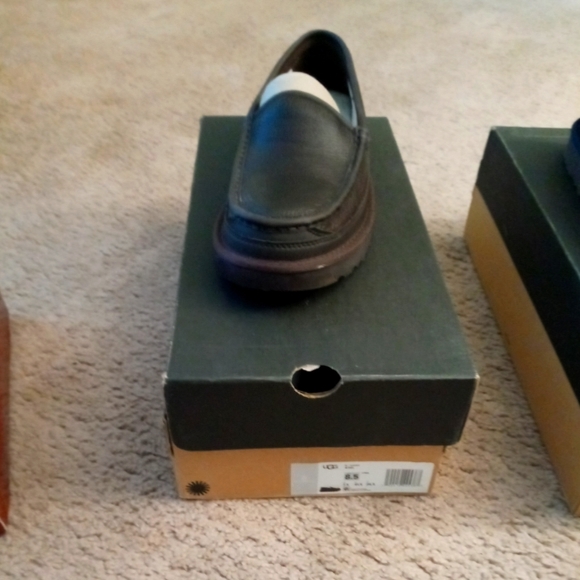 UGG Other - Men Ugg brown leather slippers